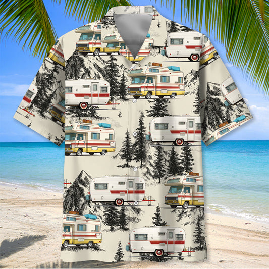 Joycorners Vintage Camping Car Hawaiian Shirt