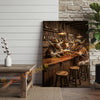 Joycorner Texas Longhorn Western Bar Counter Beer Toast Rustic Canvas