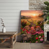 Joycorners Romantic Deer Couple Sunset Picnic Personalized Name Canvas