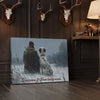 Joycorner Hunter and Dog Winter Field Companionship Personalized Canvas
