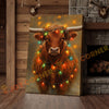 Joycorner Highland Cow Christmas Lights 3D Wrapped Canvas