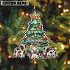 Joycorners Personalized Cow Family Christmas Acrylic Ornament
