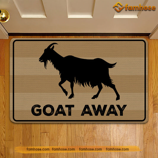 Joycorners Goat Doormat, Goat Away Gift For Goat Lovers, New Home Gift, Housewarming Gift, Goat Decor LM0210