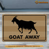 Joycorners Goat Doormat, Goat Away Gift For Goat Lovers, New Home Gift, Housewarming Gift, Goat Decor LM0210