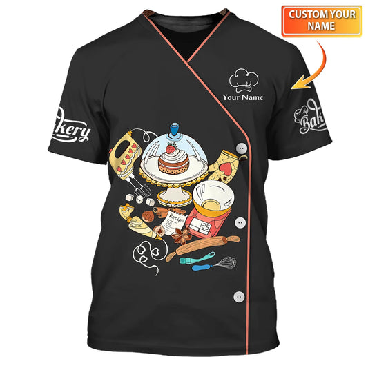 BAKER - Custom Bakery Shirt Gift For Baking & Cake Lover Printed Shirt