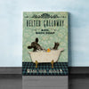 Joycorners Belted Galloway Shower Portrait Canvas