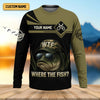 Joycorners WTF Where The Fish Camo Bass Fishing Shirt, Funny Fishing Shirt, SPF Shirt For Men, Men's Fishing Shirt