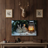 Joycorner Bunny Couple Winter Lantern Cozy Personalized Canvas