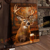 Joycorner Buck Deer Beer Cigar Cabin Interior 3D Wrapped Canvas