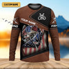 Joycorners Fishing American Flag UPF Fishing Shirt, Patriotic Fishing Shirt, Men's Fishing Shirts, Gift For Fisherman