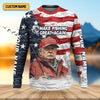 Joycorners Make Fishing Great Again Patriotic Fishing Shirt, American Flag Fishing Shirt, Fishing Shirts For Men