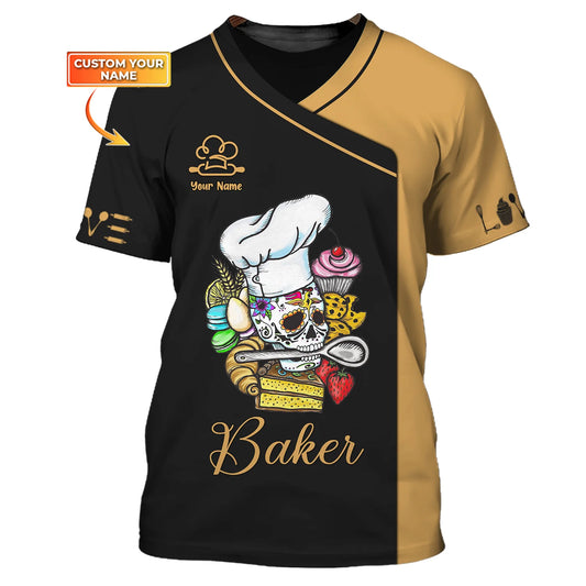 BAKER - Custom Bakery Shirt Gift For Baking & Cake Lover Printed Shirt