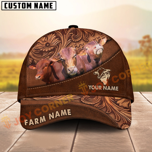 Joycorners Beefmaster Farming Life Customized Name And Farm Name 3D Classic Cap