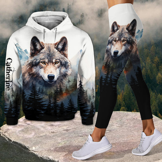 Joycorners Spirit of the Wolf – Personalized Country Hoodie And Leggings LM2811