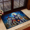 Joycorners Halloween Husky Dog Doormat, A Spooky Husky Gathering, Doormat For Home Decor Housewarming Gift, Welcome Mat Gift For Dog Lovers LM0210