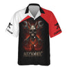 Joycorners Custom Name Mechanic Shirt Wrench Flame Skull Design T Shirt PT2609