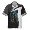 Joycorners Custom Name Mechanic Shirt Grim Reaper Holding Wrench with Thunder Design T Shirt PT2609