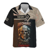 Joycorners Personalized Mechanic Shirt, Straight Hustle All Day Everyday, Skull and Wrenchs Design, Gift For Men PT2609