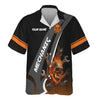 Joycorners Personalized Mechanic Shirt, Skull Wrenches Flame Design, Mechanic Uniforms, Gift For Men PT2609