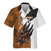 Joycorners Personalized Mechanic Shirt, Skull Wrench Flame Claw Design, Mechanic Uniforms, Gift For Men PT2609