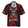 Joycorners Custom Name Skull Wrench Cross Mechanic Shirt Smoking Style Printed Jacket Hoodie All Over Print PT2609