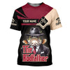 Joycorners The Rod Father SPF Shirts, Custom Fishing Shirts, Fishing Shirts For Men, Funny Fisherman Gift