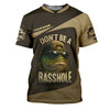 Joycorners Don't Be A Basshole Men's Fishing Shirt, Mahi Fishing Shirt, UPF Fishing Shirt