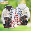 Joycorners Dachshund Funny Custom Name And Dog 3D Full Print Shirts