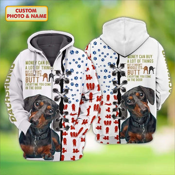 Joycorners Dachshund Funny Custom Name And Dog 3D Full Print Shirts
