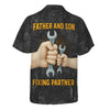 Joycorners Father And Son Mechanic T Shirt Fixing Partner Auto Repair Garage Workwear Tee Funny Car Repair Shirt Fathers Day Birthday Gift For Dad PT2609