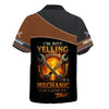 Joycorners Custom Name Mechanic Shirt I'm Not Yelling I'm A Mechanic That's How We Talk T Shirt PT2609