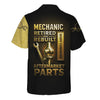 Joycorners Personalized T-Shirt Mechanic Retired And Rebuilt Body Contains Aftermarket Parts Bony Hand Design Shirt PT2609