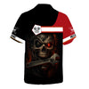 Joycorners Custom Name Mechanic Shirt Cyber Skull with Wrench Design T Shirt PT2609