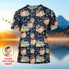 Joycorners Custom Face Fishing UPF Shirts, Mens Fishing Shirts Long Sleeve, Gift For Fisherman