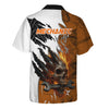 Joycorners Personalized Mechanic Shirt, Skull Wrench Flame Claw Design, Mechanic Uniforms, Gift For Men PT2609