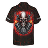 Joycorners Custom Name Skull Mechanic Shirt Flame Style Printed Jacket Hoodie All Over Print PT2609
