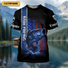 Joycorners Kiss My Bass Patriotic Fishing Shirt, SPF Shirt, Funny Fishing Shirt, Fishing Shirts For Men, Bass Fishing
