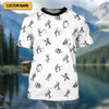 Joycorners Funny Stick Figure Fishing Pose SPF Shirt For Men, Funny Fishing Shirt, Fishing Shirts For Men
