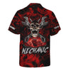 Joycorners Custom Name Skull Wrench Cross Mechanic Shirt Smoking Style Printed Jacket Hoodie All Over Print PT2609