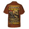 Joycorners Personalized Mechanic Shirt, My Skills Allow Me To Fix Anything In The World, Skull and Wrench Design, Gift For Men PT2609