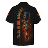 Joycorners Personalized Mechanic Shirt, I'll Be In The Garage, Skull Hand Holding Piston Design, Gift For Men PT2609
