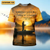 Joycorners Someone I Love Is Fishing In Heaven Fishing Memorial SPF Shirt For Men, Gift For Fisherman