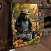 Joycorners Spring Garden Bear Nature Illustration Canvas