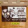 Joycorners Personalized Donkey Doormat, An Old Jack His Lovely Jenny Live Here Gift For Donkey Lovers, New Home Gift, Housewarming Gift, Donkey Decor LM0210