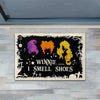 Joycorners Funny Halloween Doormat, Winnie I Smell Shoes, Doormat For Home Decor Housewarming Gift, Welcome Mat Gift For Halloween Lovers LM0210