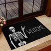 Joycorners Funny Halloween Doormat, Skeleton Welcome, Doormat For Home Decor Housewarming Gift, Welcome Mat Gift For Halloween Lovers LM0210
