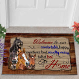 Joycorners HORSE FULL OF LOVE All Over Printed 3D Doormat
