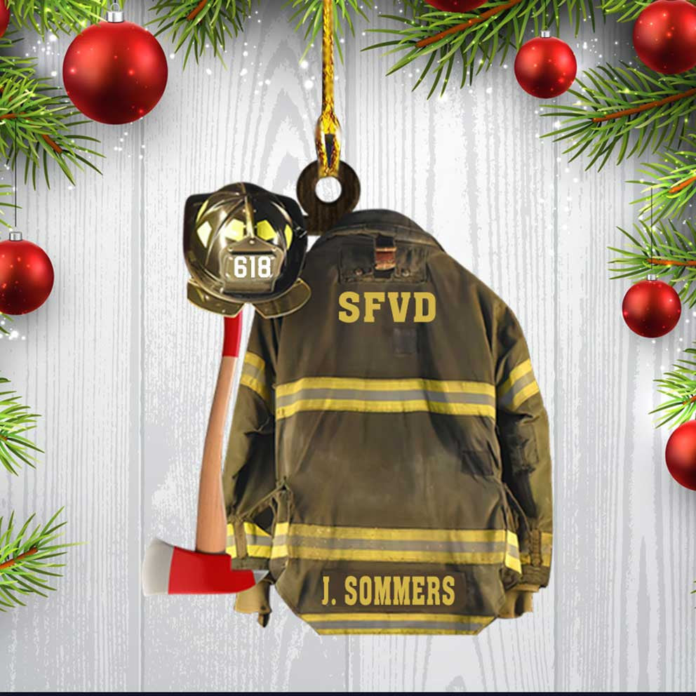 Firefighter 3D Ornaments