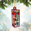 Joycorners Custom Firefighter Box Christmas Ornament for Fireman, Flat Acrylic Ornament for Firefighter 2D Flat LM1811
