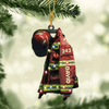 Joycorners Firefighter Suits With Christmas Light - Personalized Flat Ornament - Gift For Firefighters 2D Flat LM1811